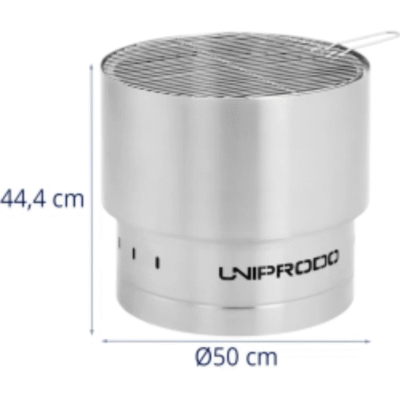 stalowe palenisko z rusztem 50x50x45