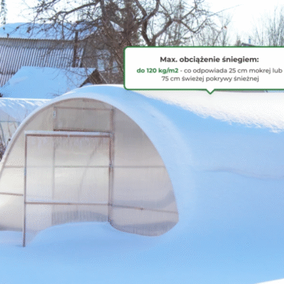 szklarnia botanic obciążenie śniegiem
