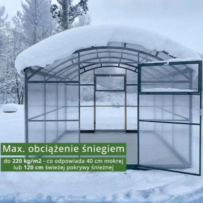 Szklarnia Botanic Rolnik 3M PRO max obciążenie