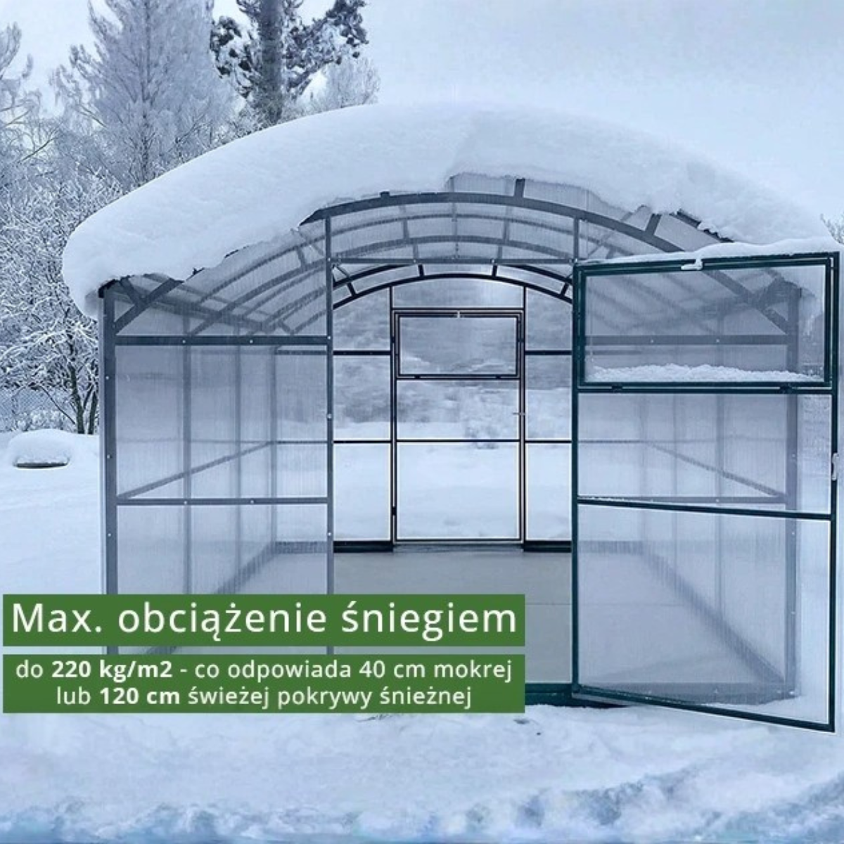 Szklarnia Botanic Rolnik 3M PRO max obciążenie
