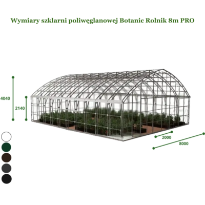 szklarnia botanic rolnik 8m wymiary