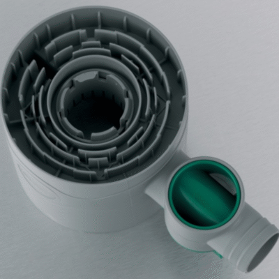 zbieracz wody deszczowej z zaworem mpi szary