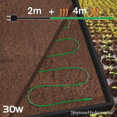 kabel grzewczy neptune hydroponics 4m 30W