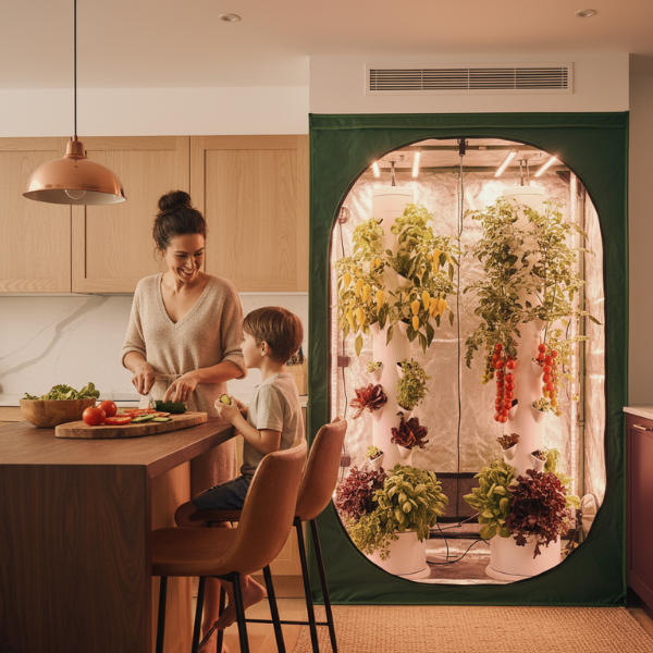 wież hydroponiczna w domu