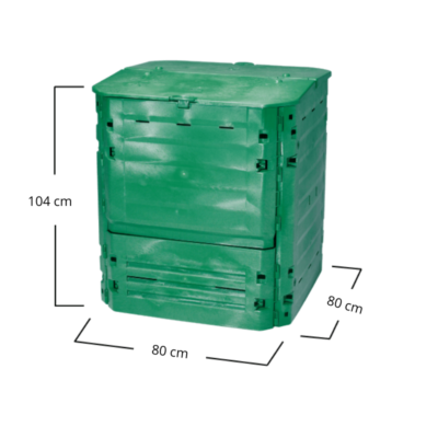 Kompostownik Thermo King zielony 600 litrów - wymiary