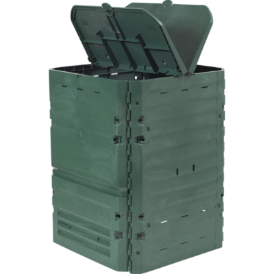 Kompostownik Thermo King zielony otwarte pokrywy górne