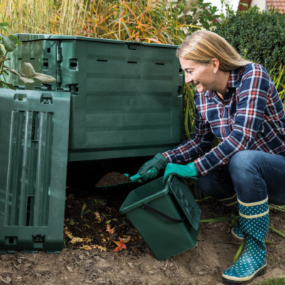 Kompostownik Thermo King zielony wybieranie kompostu