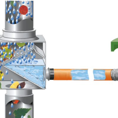 Zbieracz wody deszczowej Kompakt przekrój