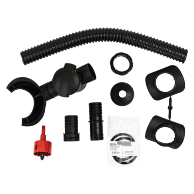 Zbieracz wody deszczowej Speedy elementy zestawu montażowego