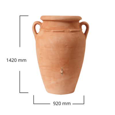 Zbiornik na deszczówkę Antique Amfora 600l wymiary