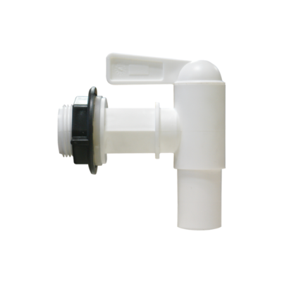 Kranik plastikowy 3/4" biały