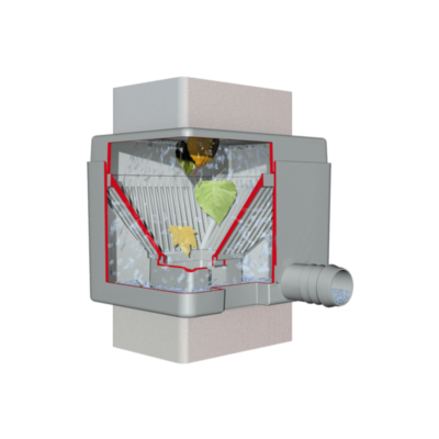 zbieracz wody deszczowej automat quattro przekrój