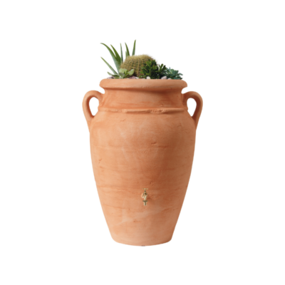 Zbiornik na deszczówkę Antique Amfora 250l z donicą terakota