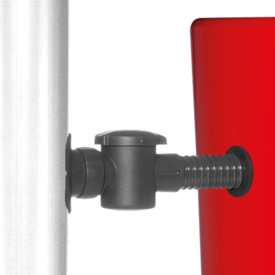 Zbiornik na deszczówkę Color 2w1 350l z donicą podłączony do rynny