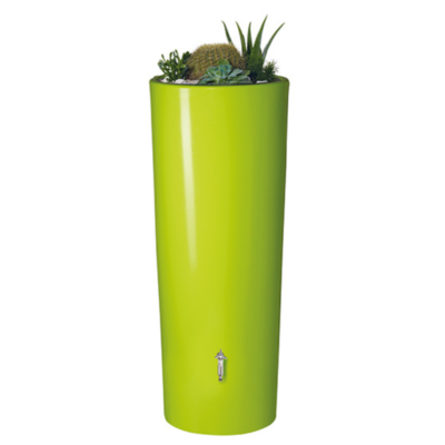 Zbiornik na deszczówkę Color 2w1 350l z donicą zielony