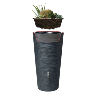 Zbiornik na deszczówkę Natura 2w1 350l granitowy