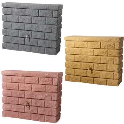 Zbiornik na deszczówkę Rocky 400l przyścienny - wszystkie kolory