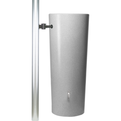 Zbiornik na deszczówkę Stone 2w1 350l z donicą podłączony do rynny