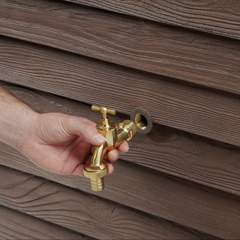 Zbiornik na deszczówkę Woody 350l przyścienny montaż kranika