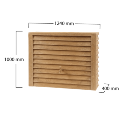 Zbiornik na deszczówkę Woody 350l przyścienny wymiary