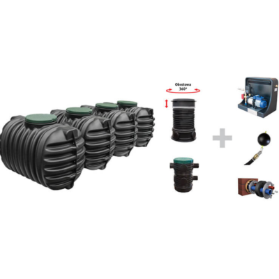 GRAF Cristal - podziemny system retencji deszczówki do domu 11200 l
