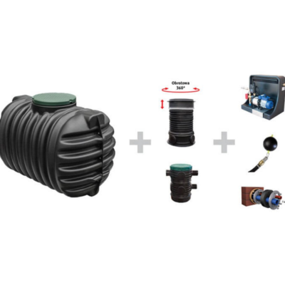 GRAF Cristal - podziemny system retencji deszczówki do domu 2800 l