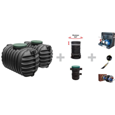 GRAF Cristal - podziemny system retencji deszczówki do domu 5600 l