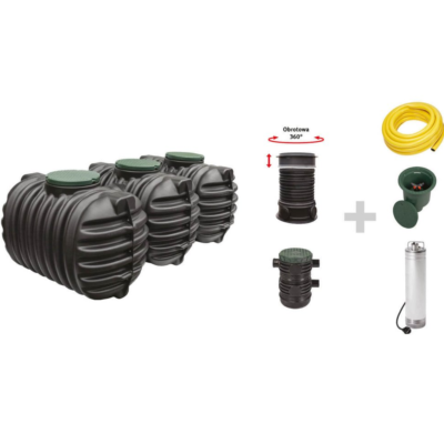 GRAF Cristal - podziemny system retencyjny do ogrodu 8400 l